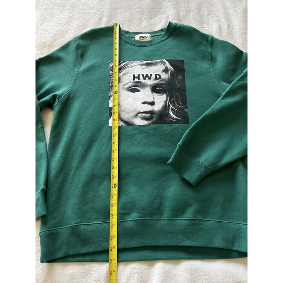 HALFWAY DEAD Green HWD Sweatshirt Crew Neck Pullover Size XL - Picture 9 of 12